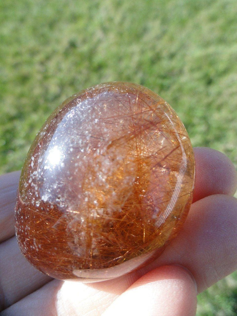 Golden Red RUTILATED QUARTZ SEER STONE From Brazil* - Earth Family Crystals