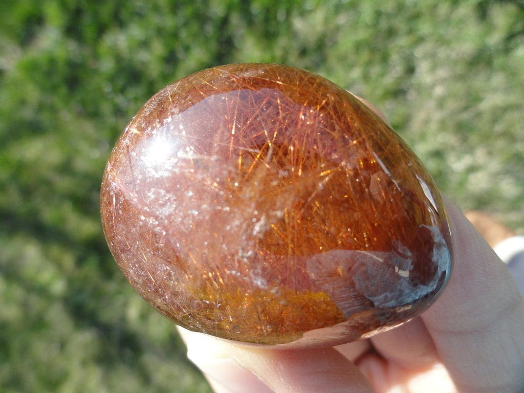 Golden Red RUTILATED QUARTZ SEER STONE From Brazil* - Earth Family Crystals