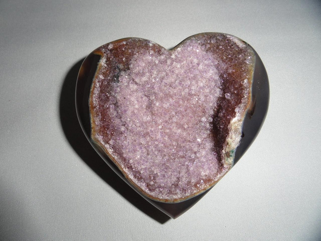 LAVENDER AMETHYST GEODE HEART~  STONE OF PROTECTION, FREEDOM FROM ADDICTIONS* - Earth Family Crystals