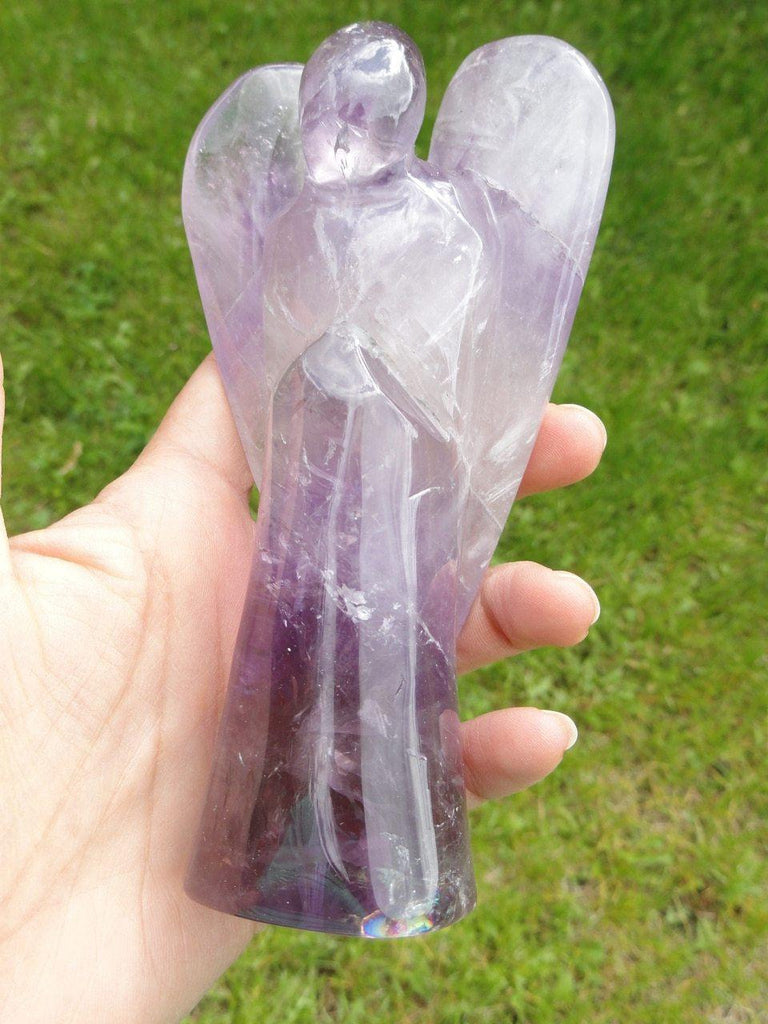 AMETHYST ANGEL CARVING From Brazil* - Earth Family Crystals