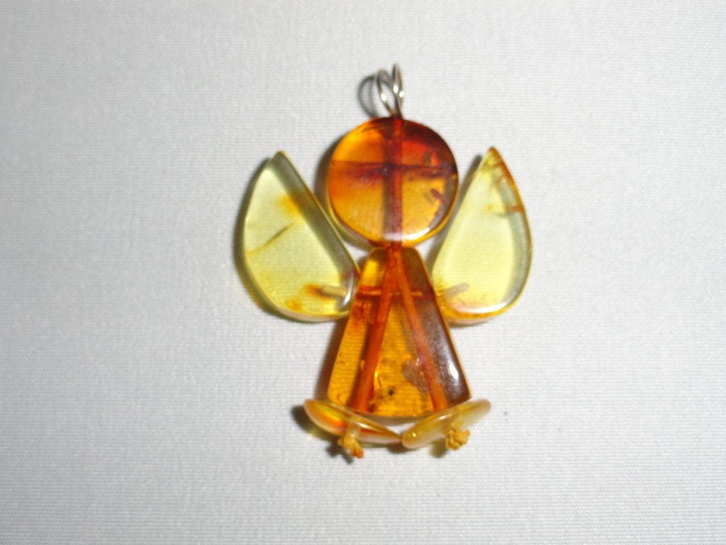 BALTIC AMBER ANGEL PENDANT ~ Calms Nerves, Increases Confidence & Mental Clarity* - Earth Family Crystals