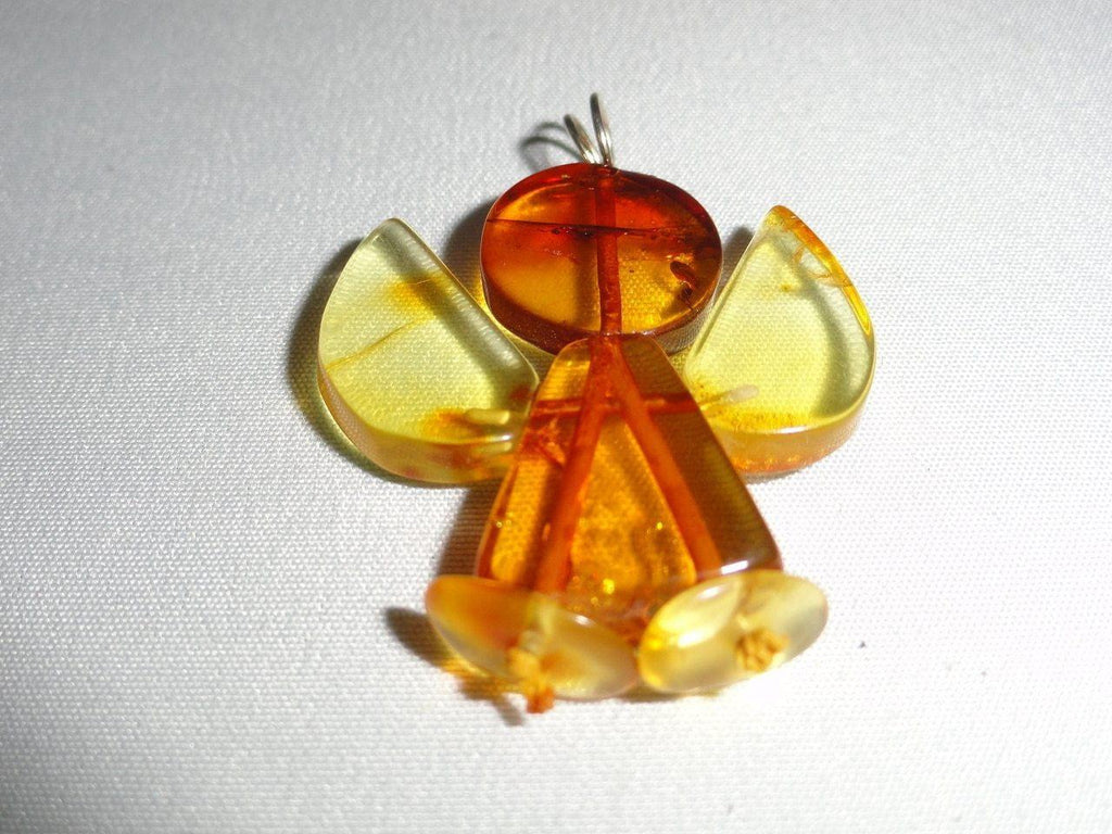 BALTIC AMBER ANGEL PENDANT ~ Calms Nerves, Increases Confidence & Mental Clarity* - Earth Family Crystals