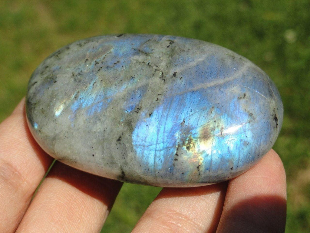 LABRADORITE PALM STONE~ Stone of Magic - Earth Family Crystals