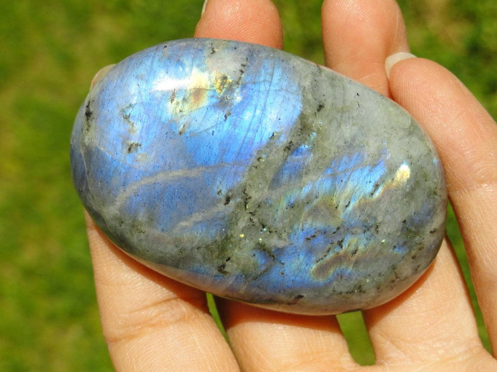 LABRADORITE PALM STONE~ Stone of Magic - Earth Family Crystals