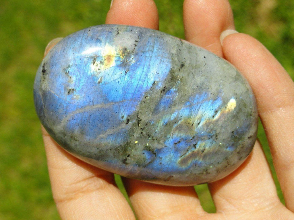 LABRADORITE PALM STONE~ Stone of Magic - Earth Family Crystals