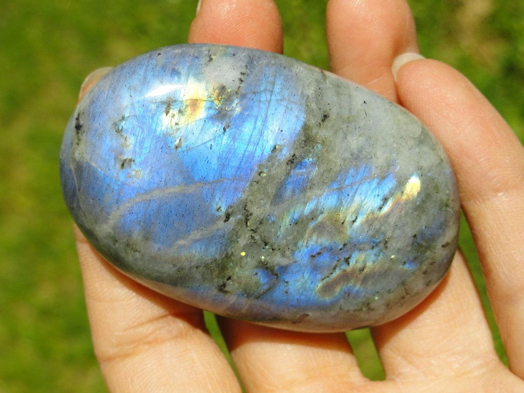 LABRADORITE PALM STONE~ Stone of Magic - Earth Family Crystals