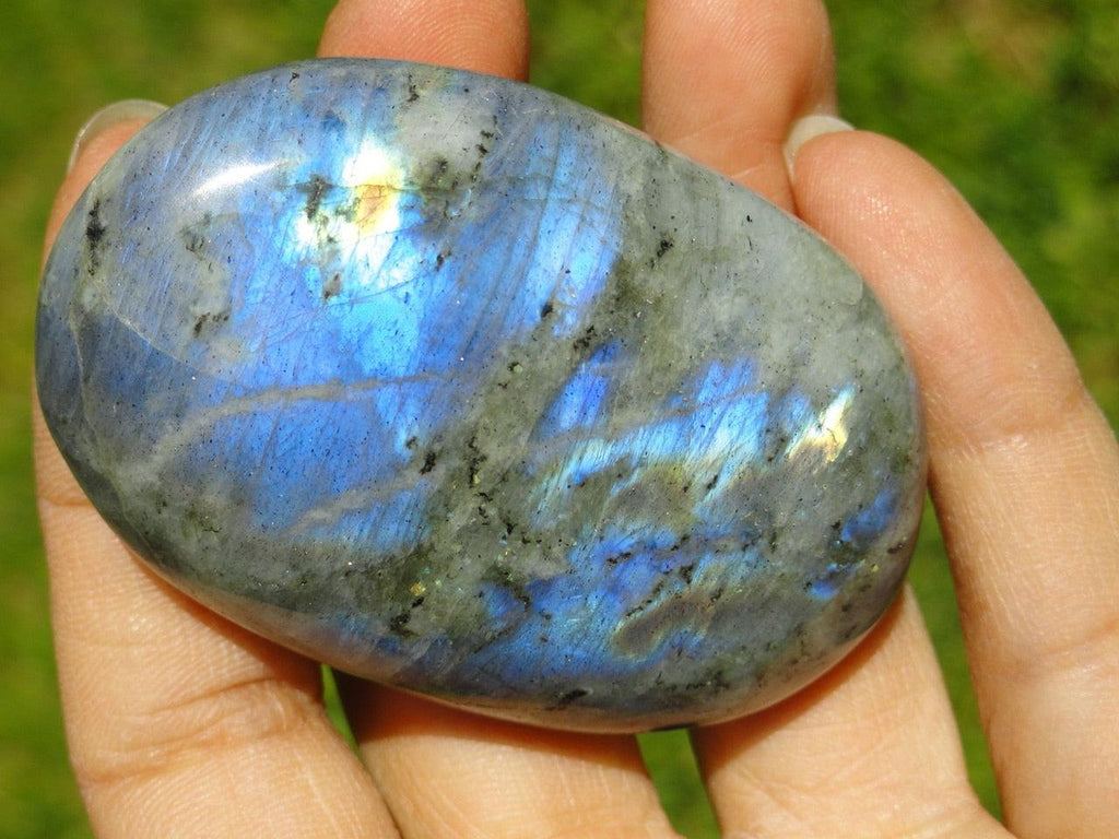 LABRADORITE PALM STONE~ Stone of Magic - Earth Family Crystals