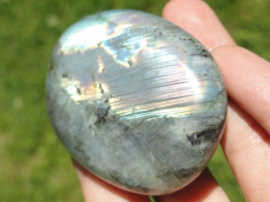 LABRADORITE PALM STONE~ Stone of Magical Abilities - Earth Family Crystals