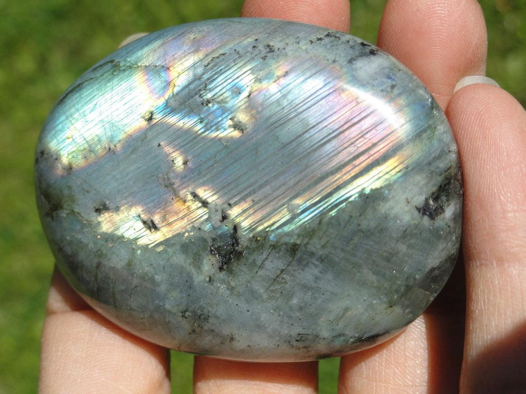 LABRADORITE PALM STONE~ Stone of Magical Abilities - Earth Family Crystals