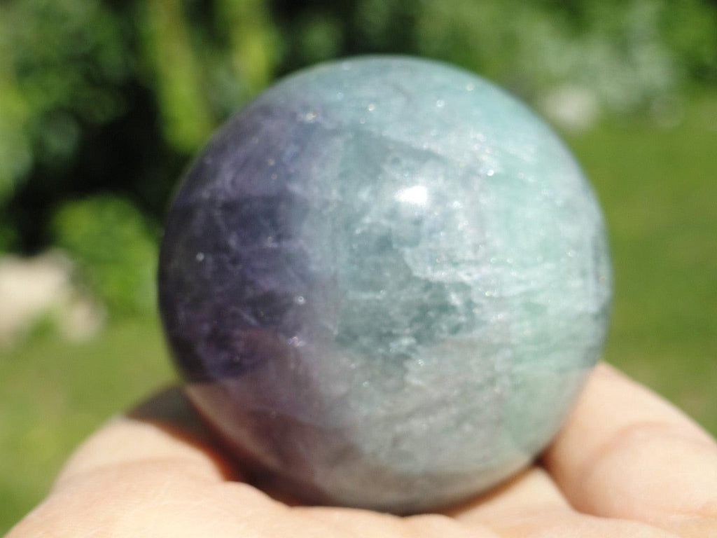 FLUORITE SPHERE~ Stone of Clearing the energy field - Earth Family Crystals