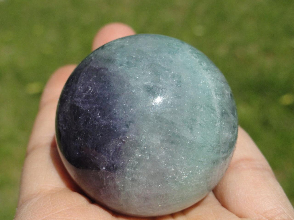 FLUORITE SPHERE~ Stone of Clearing the energy field - Earth Family Crystals