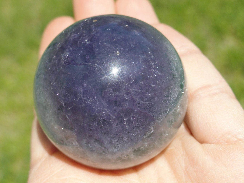 FLUORITE SPHERE~ Stone of Clearing the energy field - Earth Family Crystals