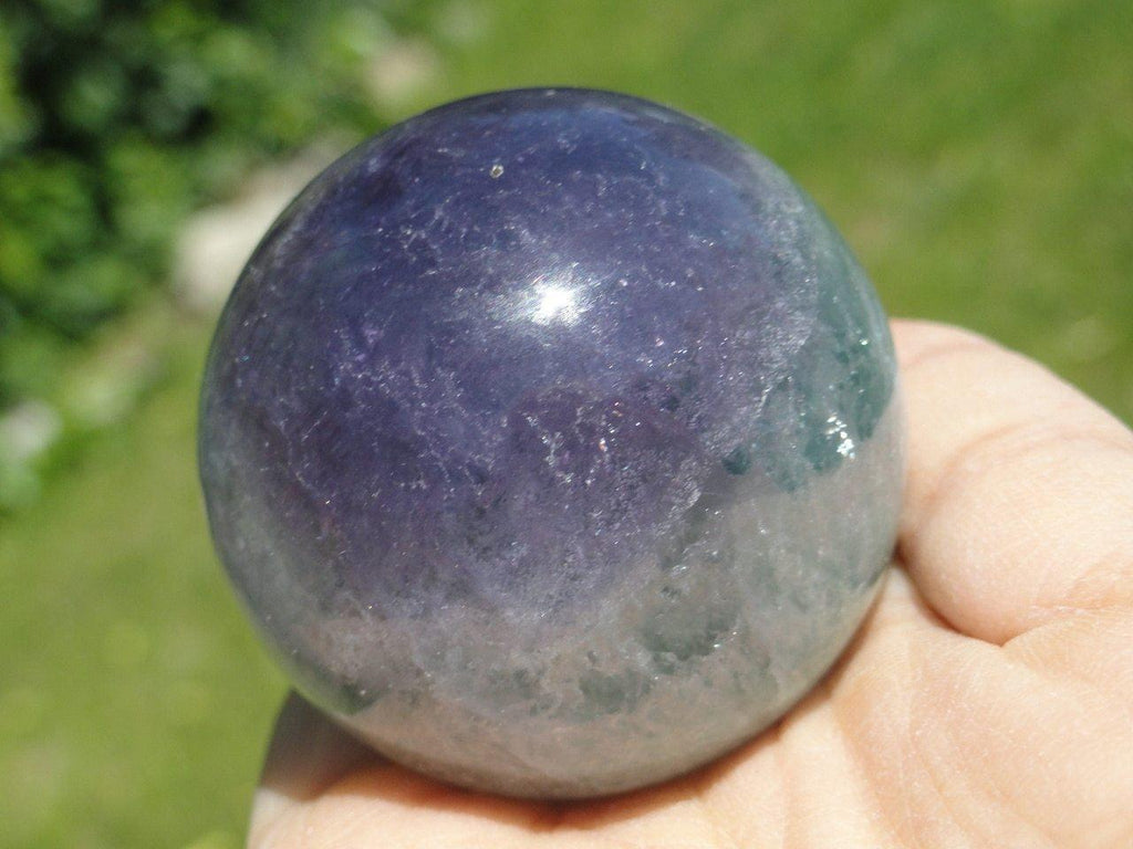 FLUORITE SPHERE~ Stone of Clearing the energy field - Earth Family Crystals