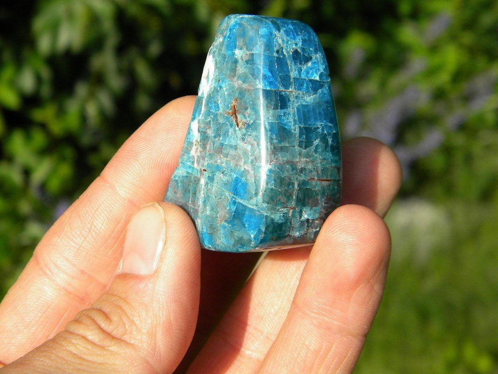 BLUE APATITE Self Standing Crystal~ Stone of Psychic Activation, Access to Knowledge* - Earth Family Crystals