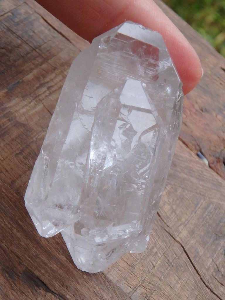 Incredible Arkansas Multi DT Clear Quartz Point Cluster - Earth Family Crystals