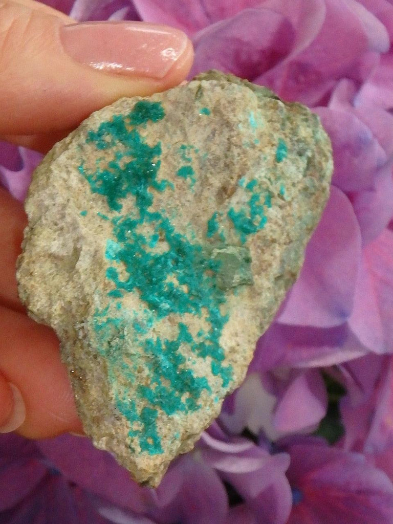 Lovely Emerald Green Dioptase On Matrix From Christmas Mine, Pinal Co, Az - Earth Family Crystals