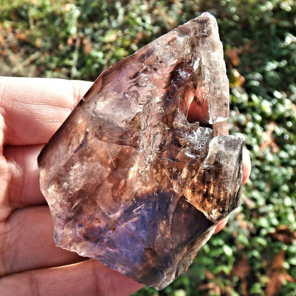 Deep Caves & Self Healing  Elestial Smoky Quartz From Brazil - Earth Family Crystals