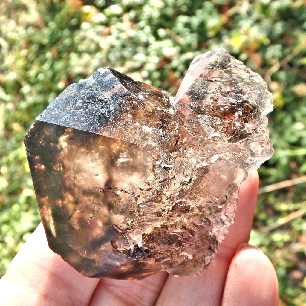 Self Healing & Caves  Elestial Smoky Quartz From Brazil - Earth Family Crystals