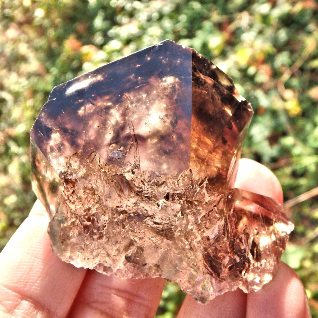 Self Healing & Caves  Elestial Smoky Quartz From Brazil - Earth Family Crystals