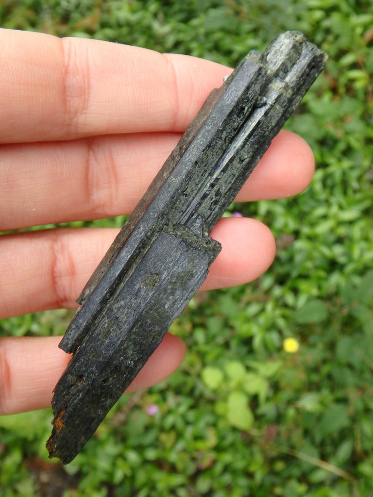 Deep Forest Green Epidote Point Natural Specimen - Earth Family Crystals