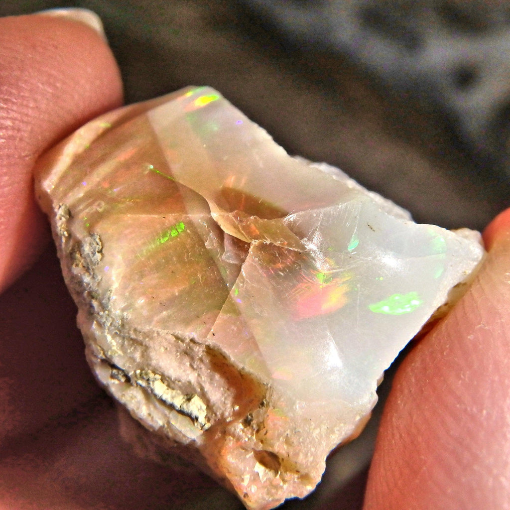 Mesmerizing Sparkles of Flash Ethiopian Opal Raw Specimen - Earth Family Crystals