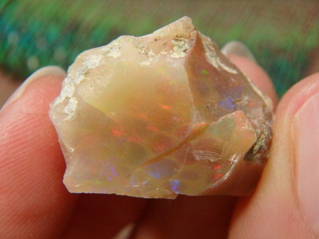 Caramel Rollingflash Ethiopian Opal Specimen 3 - Earth Family Crystals