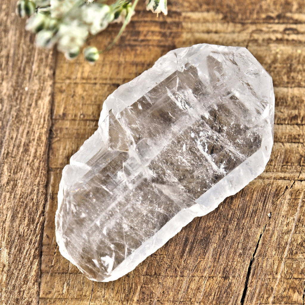 Clear Faden Quartz Small Hand Held Specimen #2 - Earth Family Crystals