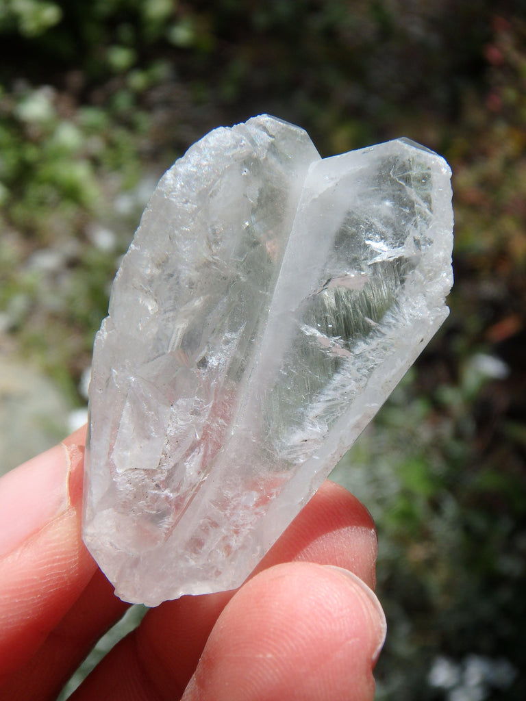 Natural Heart Shape Faden Quartz Specimen - Earth Family Crystals