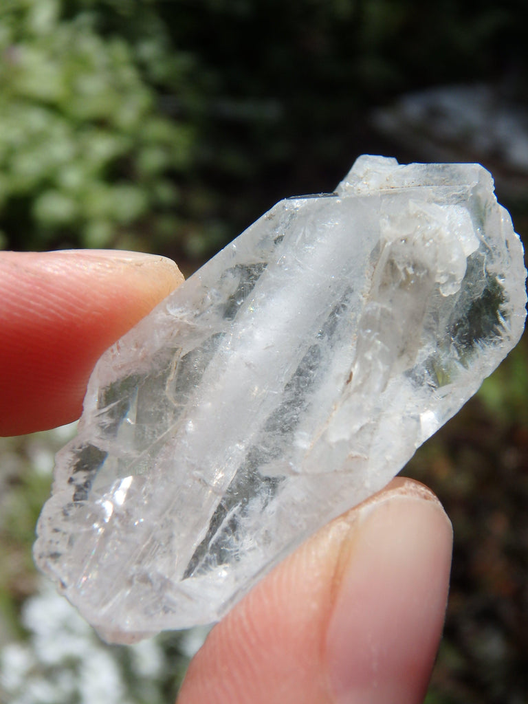 Natural Heart Shape Faden Quartz Specimen - Earth Family Crystals