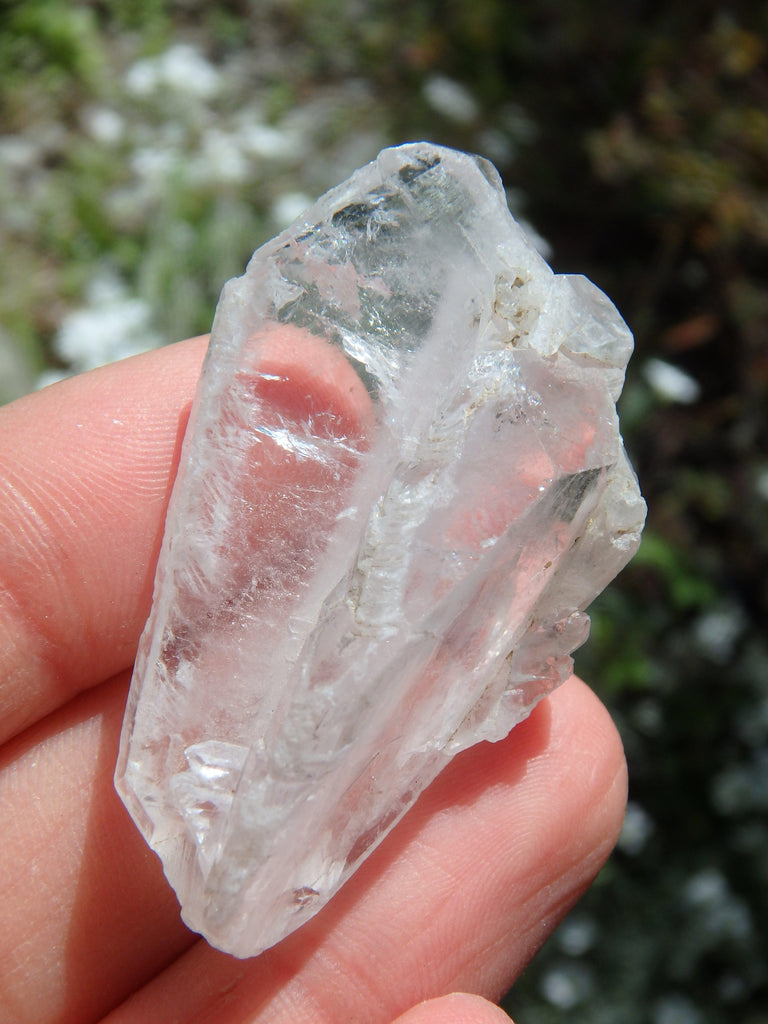 Natural Heart Shape Faden Quartz Specimen - Earth Family Crystals