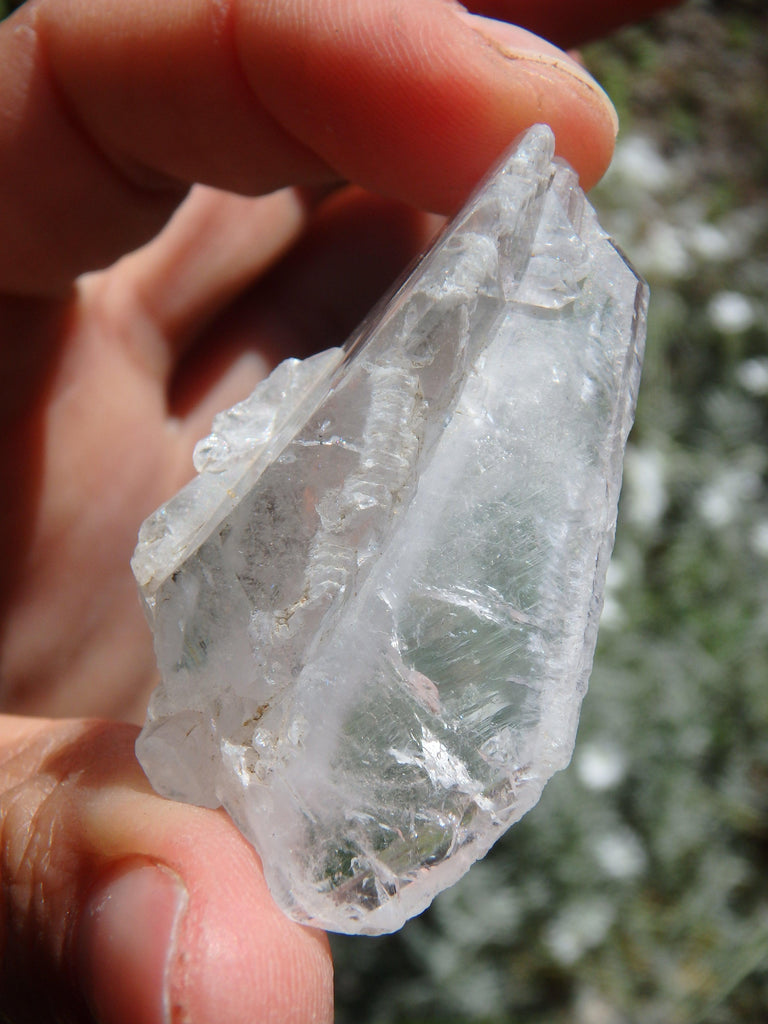 Natural Heart Shape Faden Quartz Specimen - Earth Family Crystals