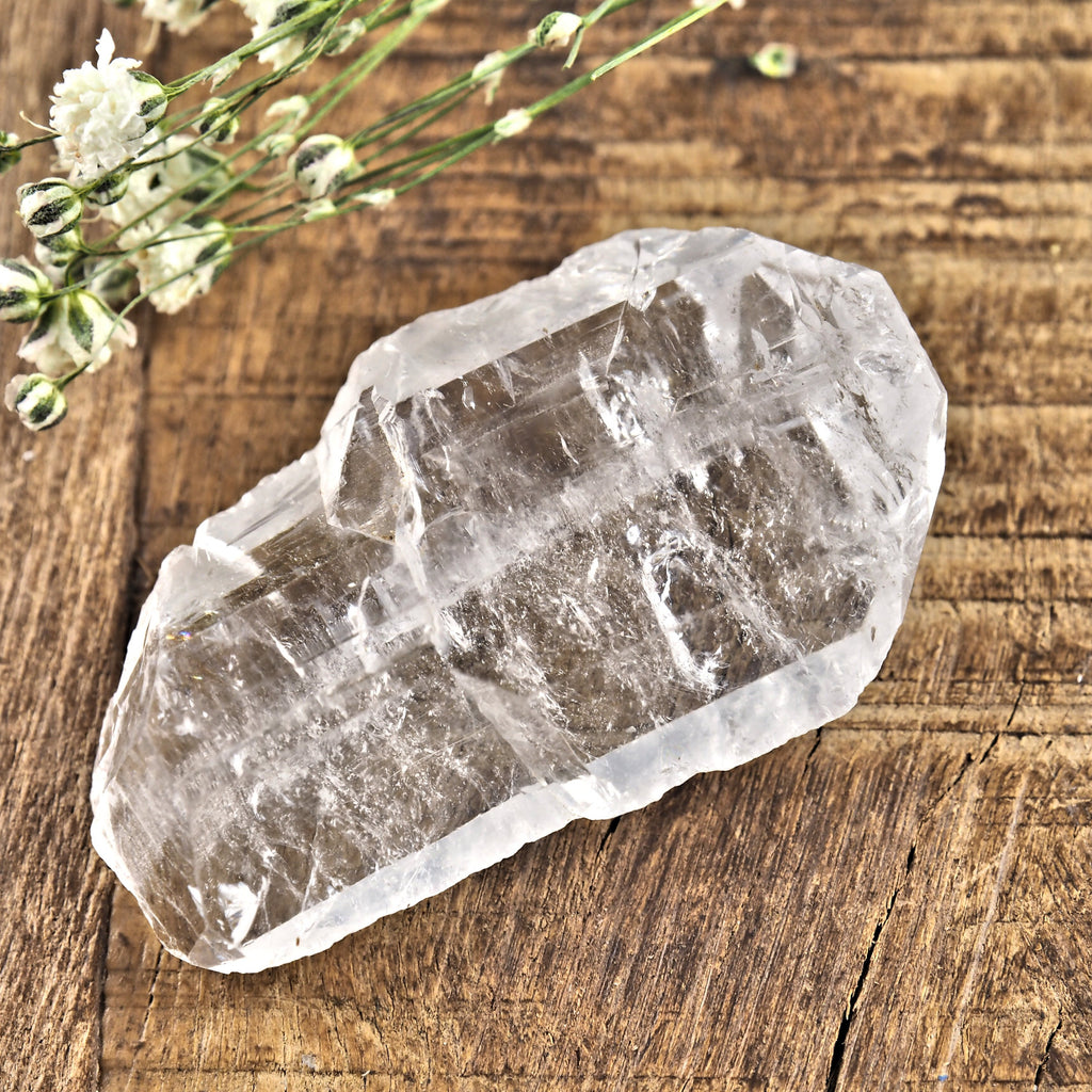 Clear Faden Quartz Small Hand Held Specimen #2 - Earth Family Crystals
