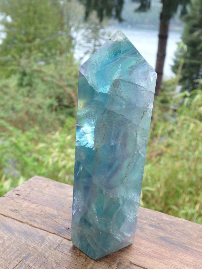 Fantastic Standing Fluorite Generator Carving 2 - Earth Family Crystals