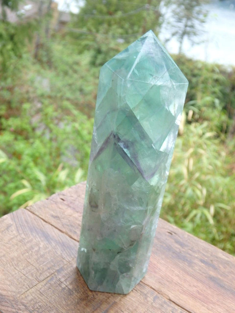 Fantastic Standing Fluorite Generator Carving 3 - Earth Family Crystals