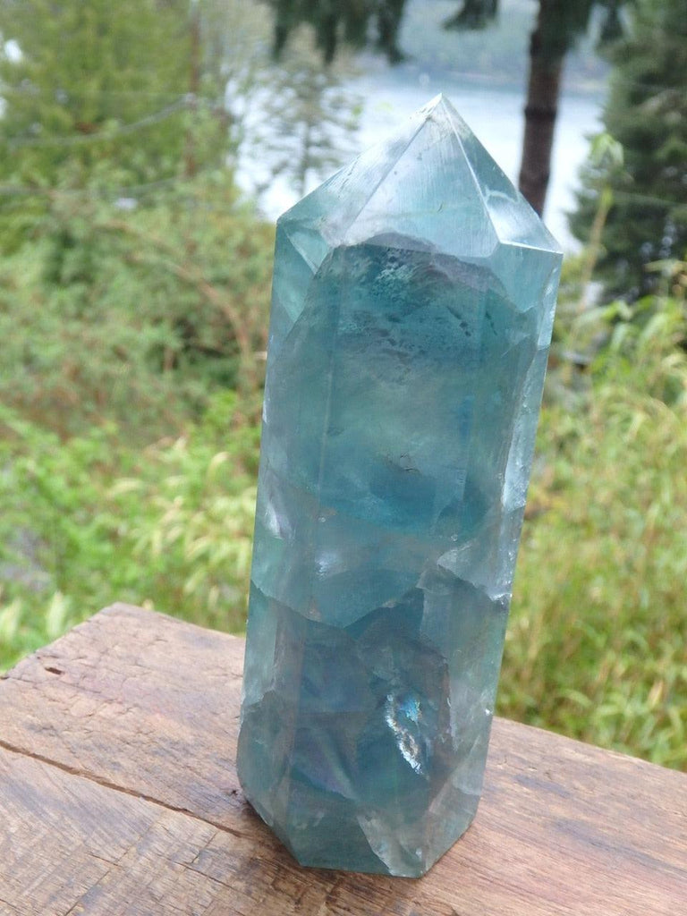 Fantastic Standing Fluorite Generator Carving 2 - Earth Family Crystals