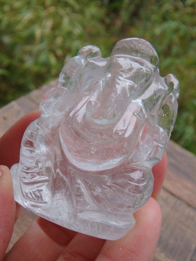 Clear Quartz Ganesha Statue (REDUCED) - Earth Family Crystals