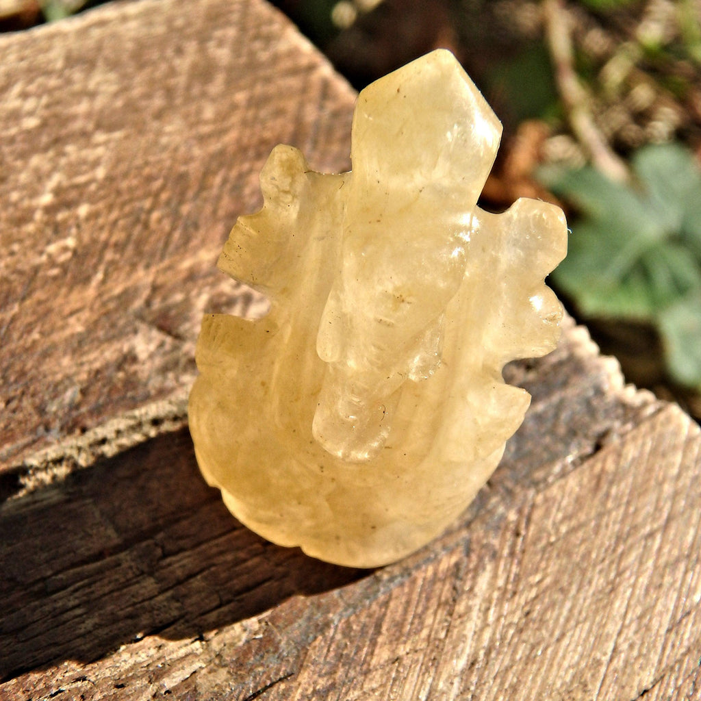 Hematoid Quartz Dainty Ganesha Display Carving The Remover of Obstacles - Earth Family Crystals