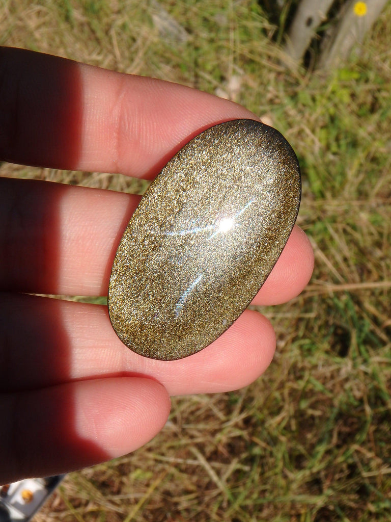 Fabulous Golden Sheen Obsidian Cabochon~Ideal for Jewellery Making 1 - Earth Family Crystals
