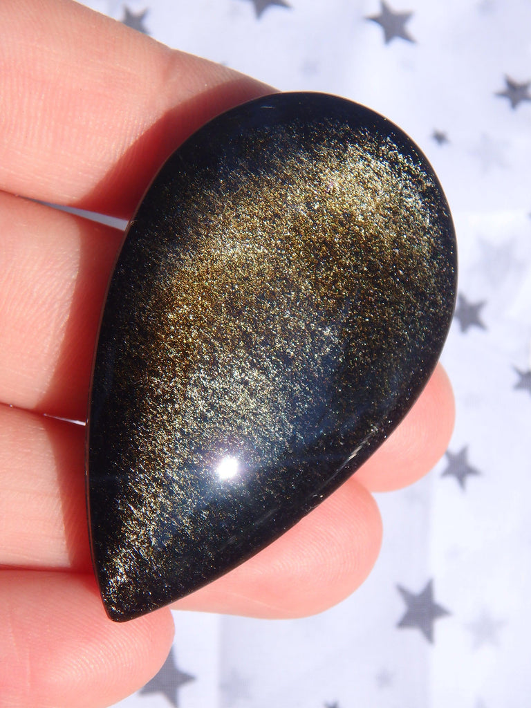 Fabulous Golden Sheen Obsidian Cabochon~Ideal for Jewellery Making 2 - Earth Family Crystals