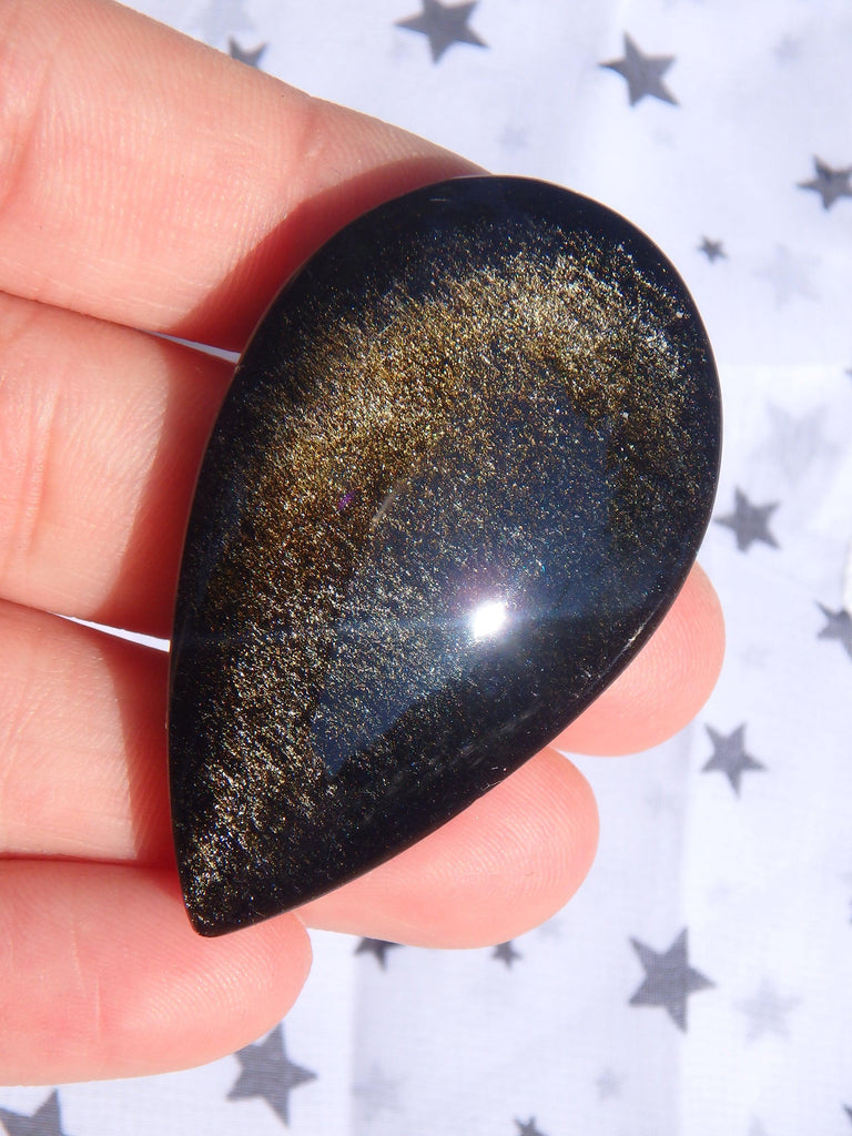 Fabulous Golden Sheen Obsidian Cabochon~Ideal for Jewellery Making 2 - Earth Family Crystals