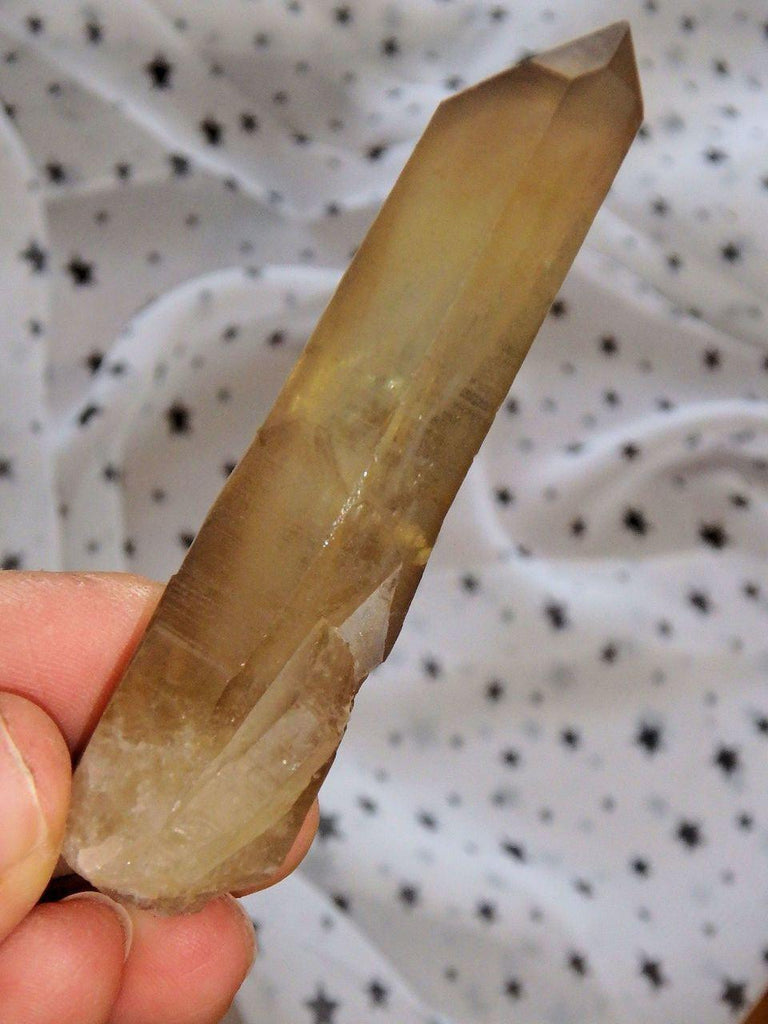 Completely Natural Golden Citrine Point - Earth Family Crystals
