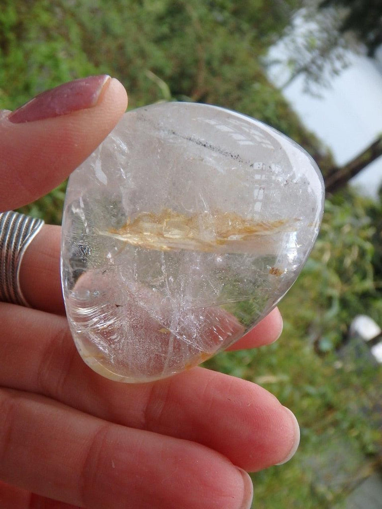 Golden Healer Hand Held Specimen - Earth Family Crystals