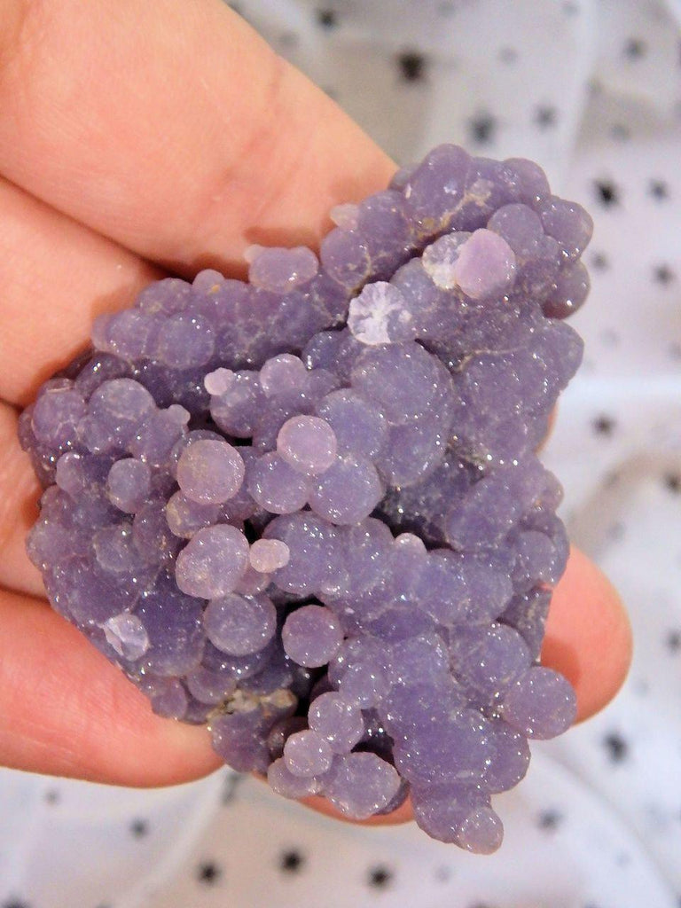 Deep Purple Shimmer Grape Agate Cluster From Indonesia - Earth Family Crystals