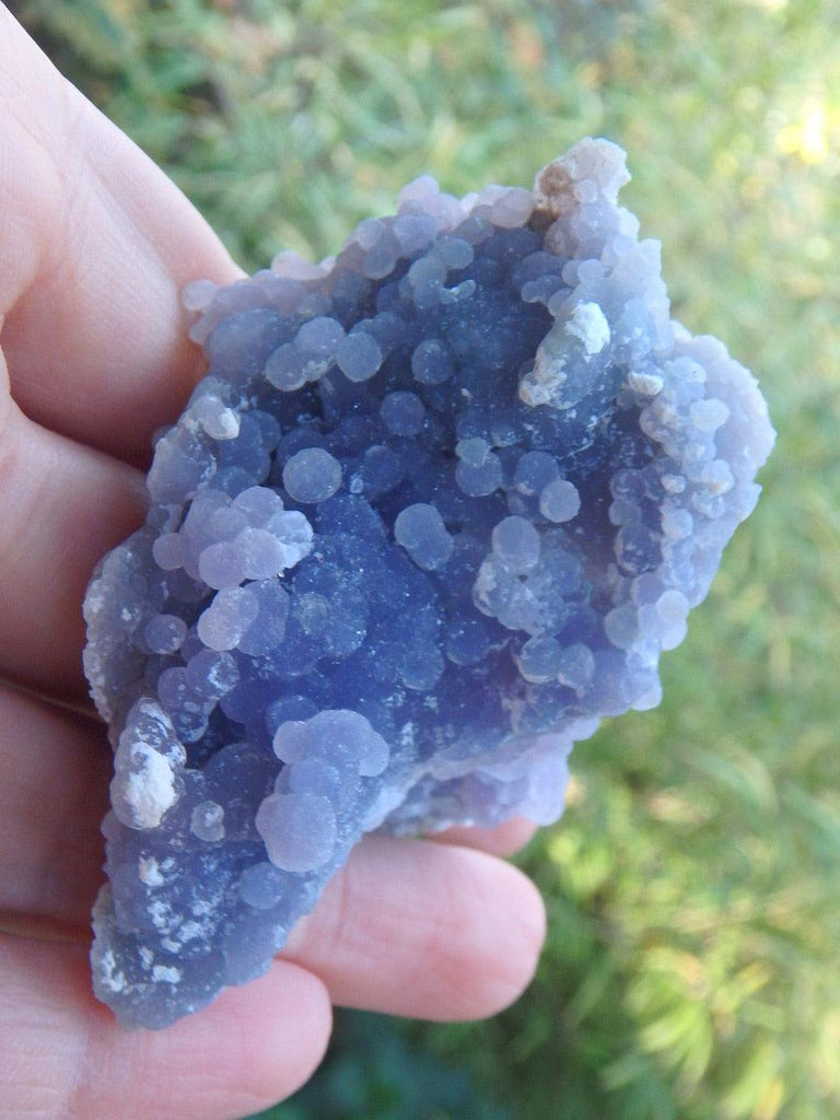 Sparkly Bytrodial Lush Purple Grape Agate Specimen - Earth Family Crystals
