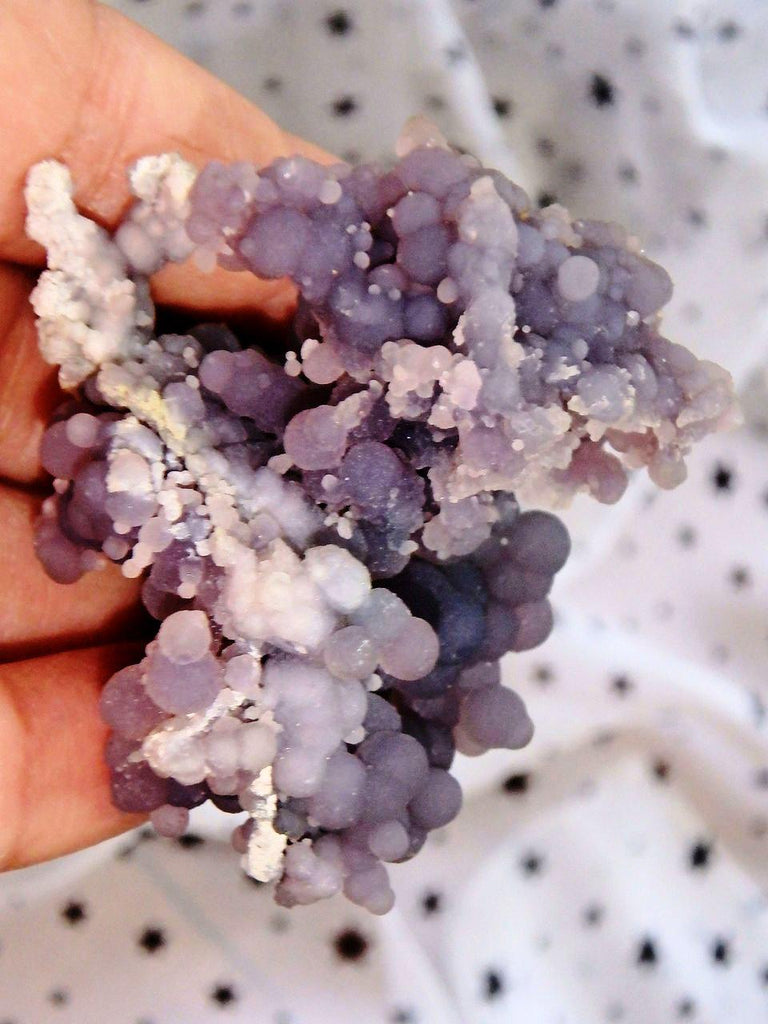 Unique Shape Bytrodial Purple Grape Agate Specimen From Indonesia 1 - Earth Family Crystals