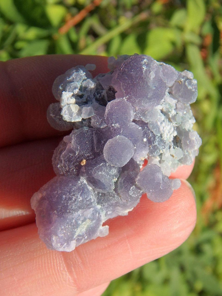 Sparkly & Adorable Hand Held Grape Agate Specimen 1 - Earth Family Crystals