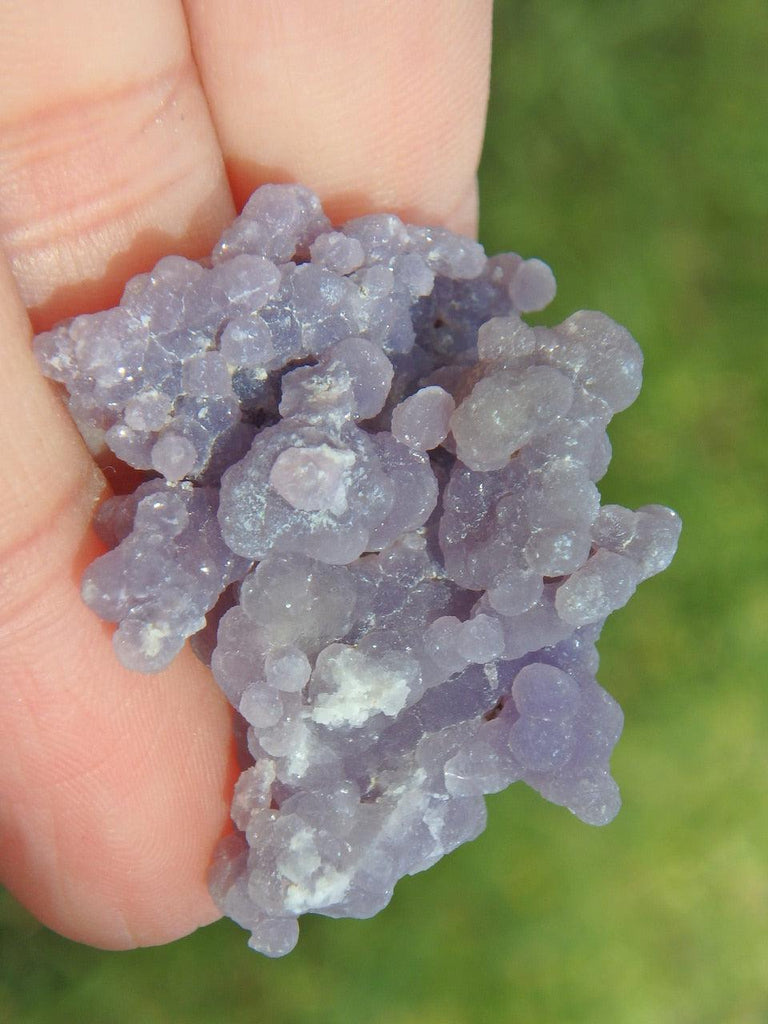 Sparkly Grape Agate Hand Held Specimen - Earth Family Crystals