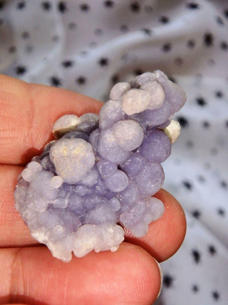Hand Held Bytrodial Purple Grape Agate Specimen From Indonesia 1 - Earth Family Crystals