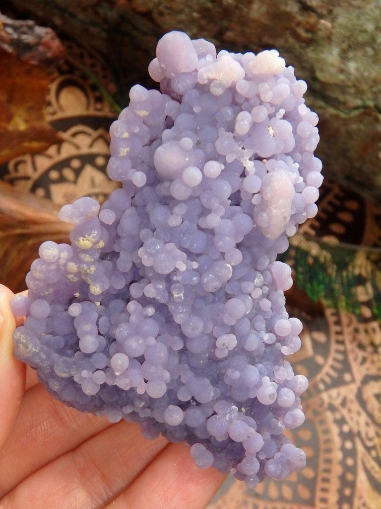 NEW FIND! Gorgeous Large  Lilac Purple Grape Agate Specimen From Indonesia - Earth Family Crystals