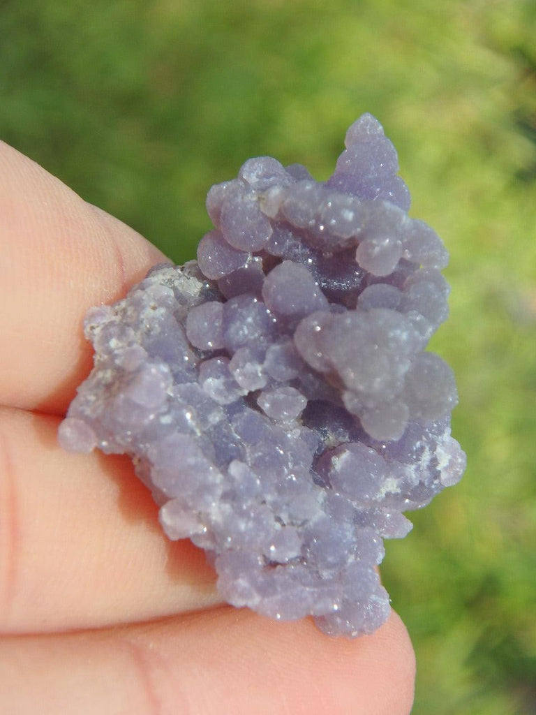 Sparkly Grape Agate Hand Held Specimen - Earth Family Crystals